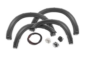 Ram 2500 Fender Flares - Rough Country - Pocket - Ceramic Gray - '19-'26